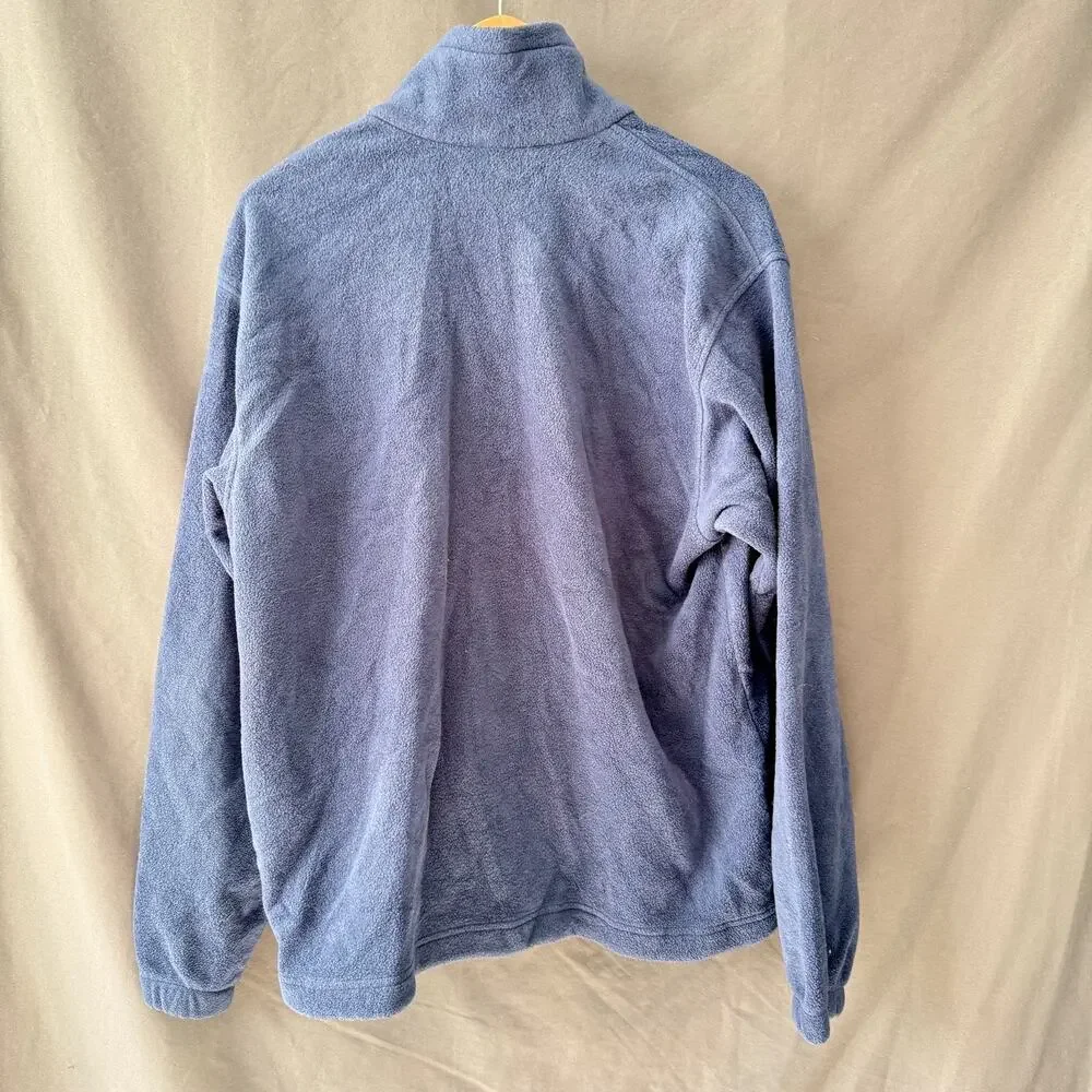 Columbia Steens Mountain Full Zip Fleece Jacket Men's Large Blue Navy XM6981